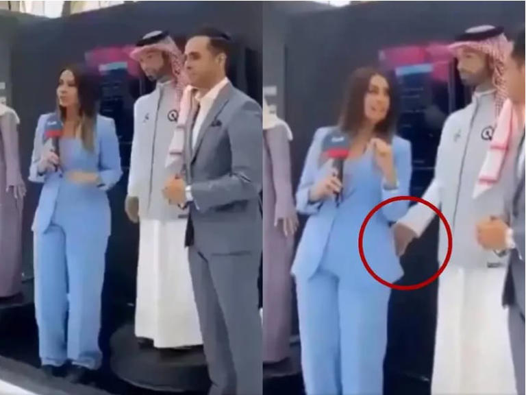Robot masculino acosa a reportera en Arabia Saudí